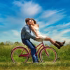 HappyCouple on Bike